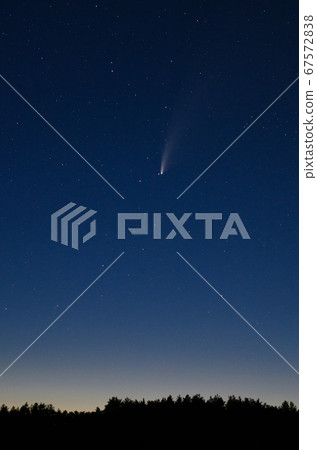 View Of The C/2020 F3 (Neowise) Comet Close-Up At 67572838