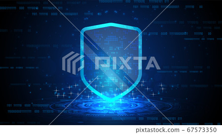 Online data protection shield - Stock Illustration [67573350] - PIXTA