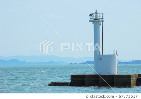 Ushimado Port One Letter Breakwater East Lighthouse, Seto Inland Sea and Seto Islands Ushidoma Town, Setouchi City, Okayama Prefecture 67573617