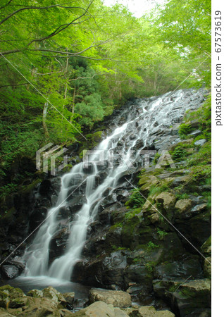 Futaki, a cool summer landscape, Awa, Tsuyama, Okayama Prefecture 67573619