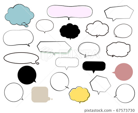 Hand-painted pop balloon frame set 67573730