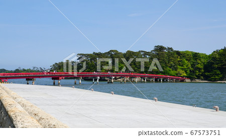 日本三大觀點的松島福浦島和福浦橋1044 67573751