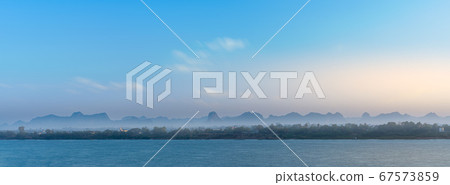 Landscape of Nakhon Phanom province, Thailand, and Thakhek, Laos. Landscape of Nakhon Phanom province, Thailand, and Thakhek, Laos. 67573859