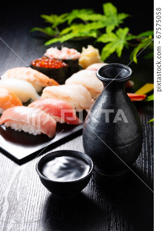 Sake black background luxury 67575058