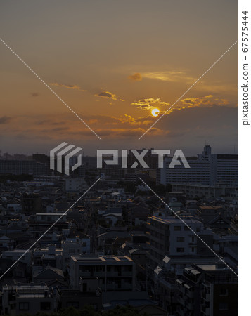 Sunset and cityscape Sunset and cityscape 67575444