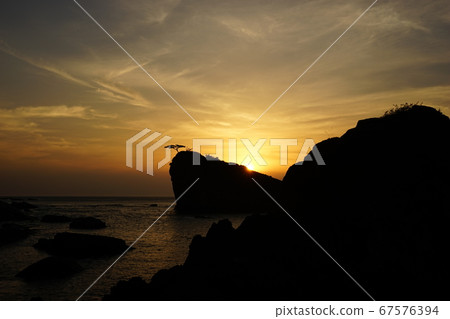 Sanriku Geopark Dawn on the Moshi coast Sanriku Geopark Dawn on the Moshi coast 67576394