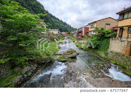 The clear stream of Dorogawa in Dorokawa Onsen The clear stream of Dorogawa in Dorokawa Onsen 67577847