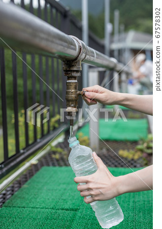 Omine mountain famous water rumbling water Omine mountain famous water rumbling water 67578302