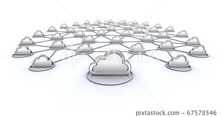 Image of cloud computing represented by cloud icon 67578546