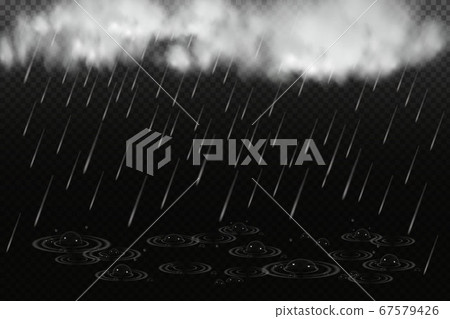 Vector illustration of cool single weather with cloud and heavy fall rain. Vector illustration of cool single weather with cloud and heavy fall rain. 67579426