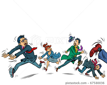 panic people are running 67580036