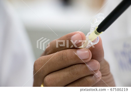 Polymerase Chain Reaction (PCR) and Agarose gel electrophoresis is a method of gel electrophoresis used in biochemistry, molecular biology, genetics, and clinical chemistry in lab. Polymerase Chain Reaction (PCR) and Agarose gel electrophoresis is a method of gel electrophoresis used in biochemistry, molecular biology, genetics, and clinical chemistry in lab. 67580219