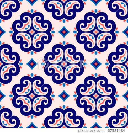 Floral seamless pattern with ornamental design.  67581484