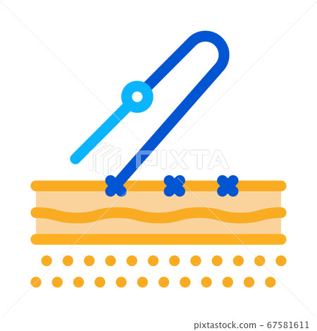 stitching of surgical incision icon vector outline illustration stitching of surgical incision icon vector outline illustration 67581611