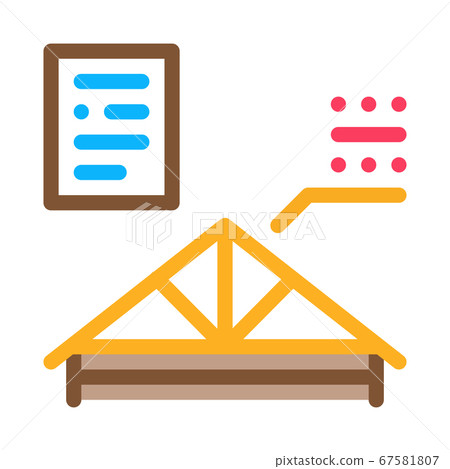 roof skeleton icon vector outline illustration 67581807