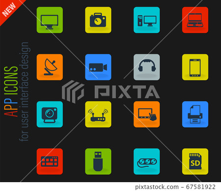 devices icon set - Stock Illustration [67581922] - PIXTA