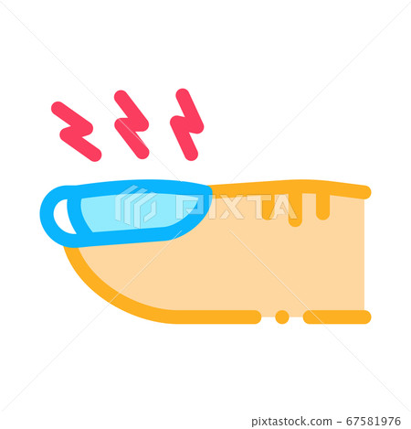 nail disease icon vector outline illustration 67581976