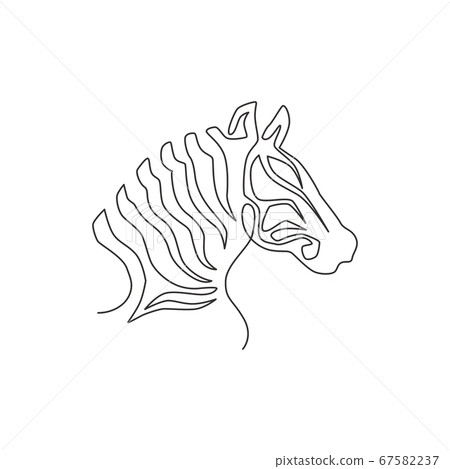 zebra face outline