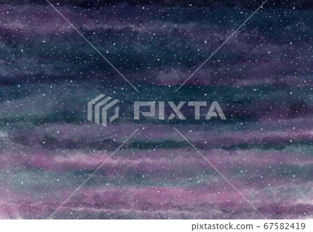 Night sky starry sky dawn watercolor style... - Stock Illustration ...
