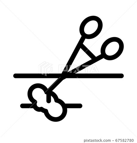 surgeon clamp icon vector outline illustration surgeon clamp icon vector outline illustration 67582780