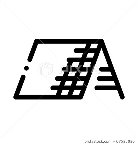 roof building exterior icon vector outline illustration 67583086