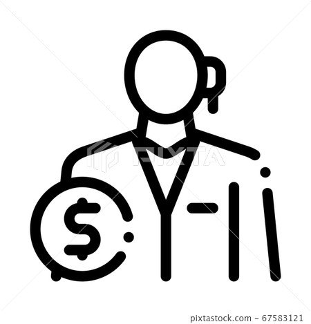 accountant profession icon vector outline illustration accountant profession icon vector outline illustration 67583121