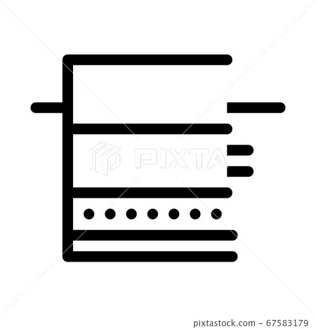 floating foundation icon vector outline illustration 67583179