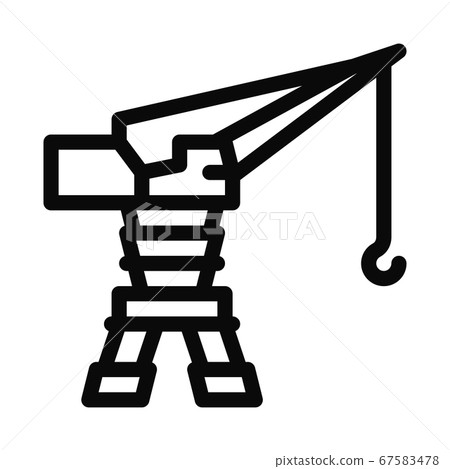 harbor crane icon vector outline illustration harbor crane icon vector outline illustration 67583478
