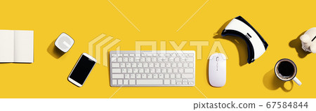 Computer keyboard with digital devices Computer keyboard with digital devices 67584844