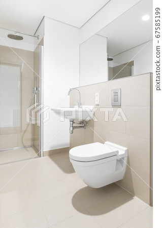 modern bathroom in new apartment flat modern bathroom in new apartment flat 67585199