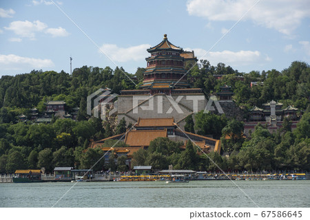 Historical asian temple on the coast of the sea Historical asian temple on the coast of the sea 67586645