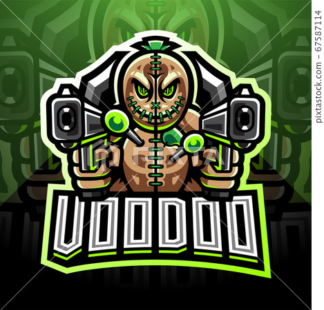 Voodoo Gunner esport mascot logo Voodoo Gunner esport mascot logo 67587114