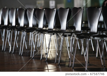 Lots of black chairs Lots of black chairs 67587746