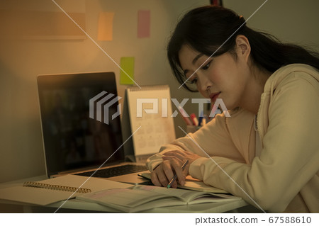 生活方式，研究，女人 67588610