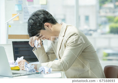 Business, 1 person, fatigue 67588693