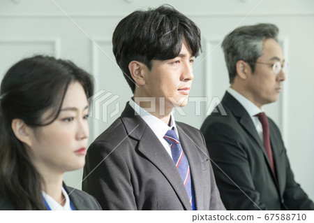 Business, 3 people, interview Business, 3 people, interview 67588710