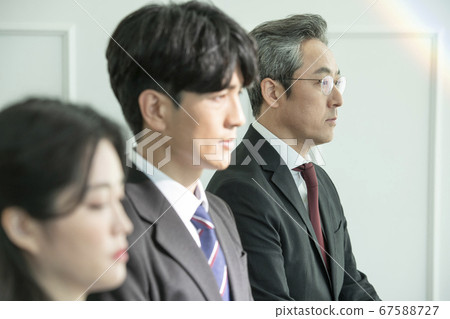 Business, 3 people, interview 67588727