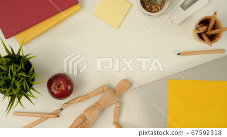 Mock up scene creator with laptop, stationery, Mock up scene creator with laptop, stationery, 67592318