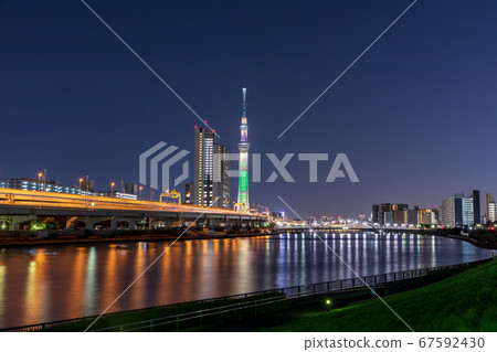 View of Tokyo Sky Tree from Shioiri Park 67592430