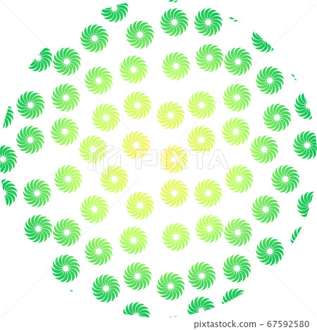 Windmill sun japanese pattern design new year's card background material 67592580