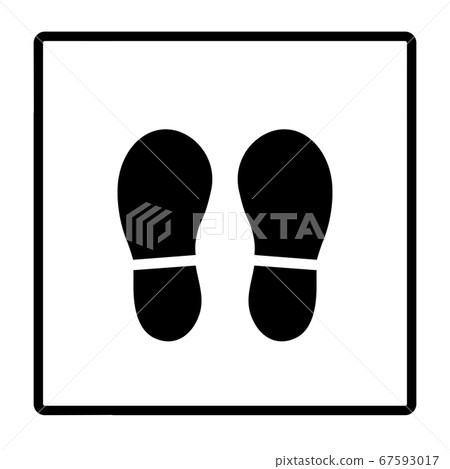 Social distance mark - Stock Illustration [67593017] - PIXTA