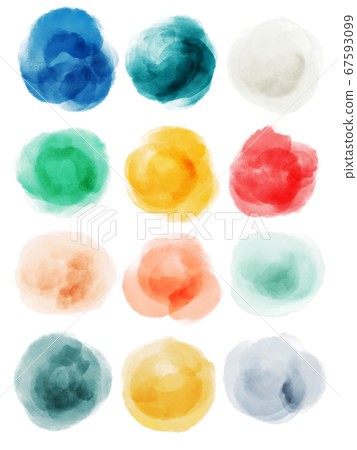 Watercolor dots_calm monochromatic Watercolor dots_calm monochromatic 67593099