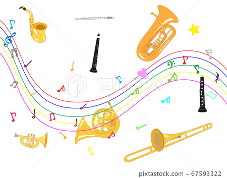 樂器背景素材 67593322