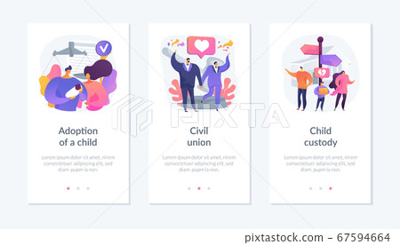 Traditional gender and social roles app interface template. Traditional gender and social roles app interface template. 67594664