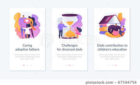 Children raising abstract mobile app UI kit. Children raising abstract mobile app UI kit. 67594756