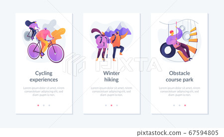 Active living app interface template. Active living app interface template. 67594805