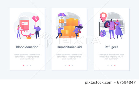 Governmental help app interface template. 67594847