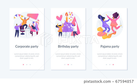 Party time app interface template. Party time app interface template. 67594857