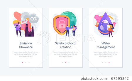 Controlling pollution app interface template. Controlling pollution app interface template. 67595242
