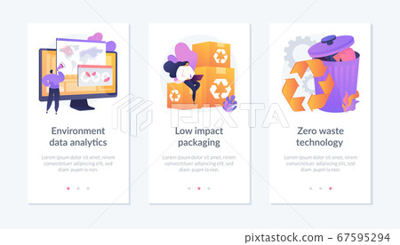 Big data eco technology app interface template. 67595294